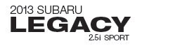 2013 Subaru Legacy 2.5i Sport (CVT)